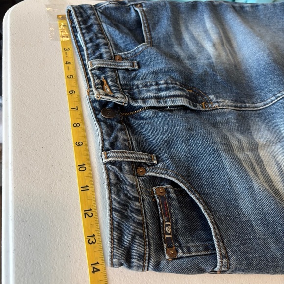 Vintage L.E.I. Womens Micro Mini Skirt Juniors Size 3 Y2K 2000’s Denim - Picture 10 of 11